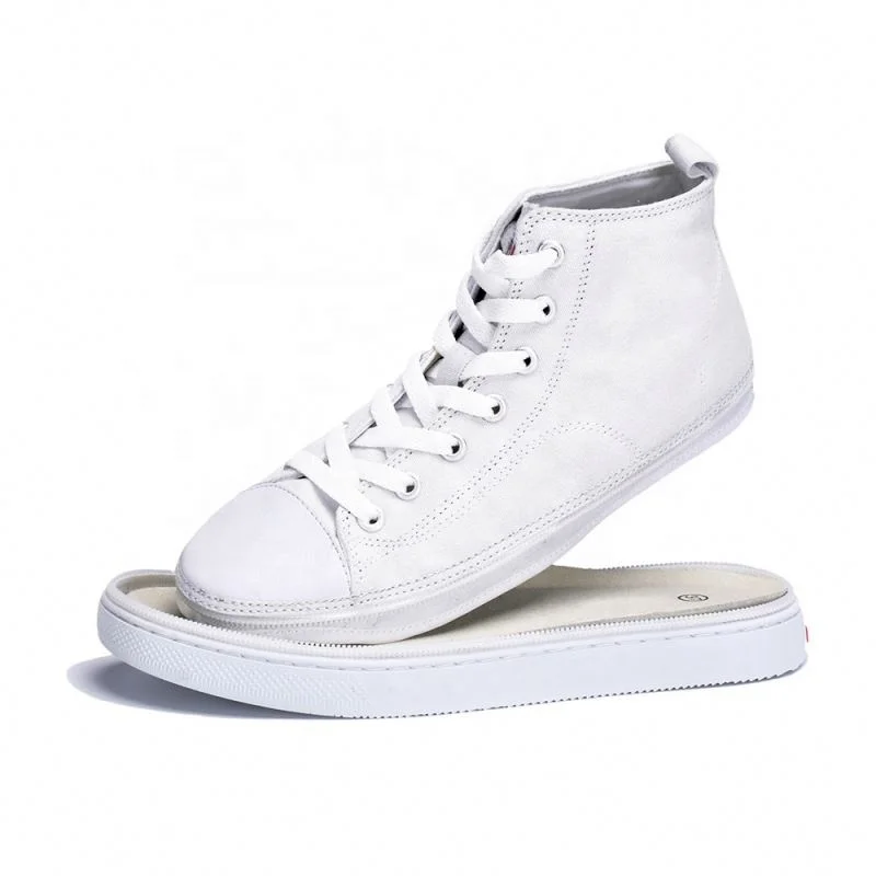 

New Product Rubber Men's Custom Fashion Shoe Changeable Casual Zipper Shoes School Canvas Shoes