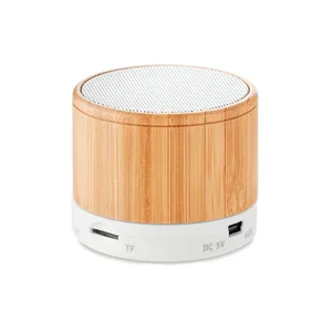 Hot Sale Portable Bamboo Bluetooth Speaker in Living room Wood mini wireless Speakers