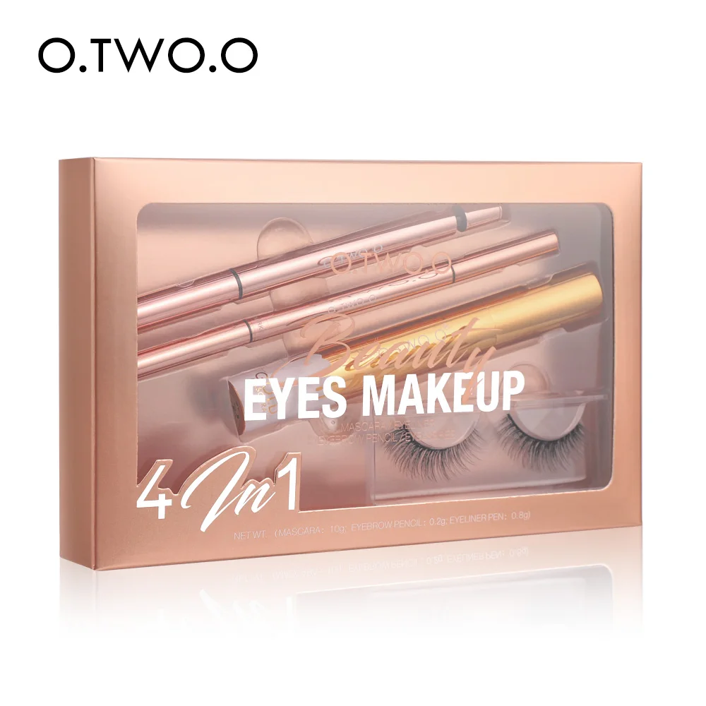 

O.TWO.O Cosmetics Eyelashes Mascara Eyeliner Eyebrow Pencil Makeup Gift Sets Eyes makeup set