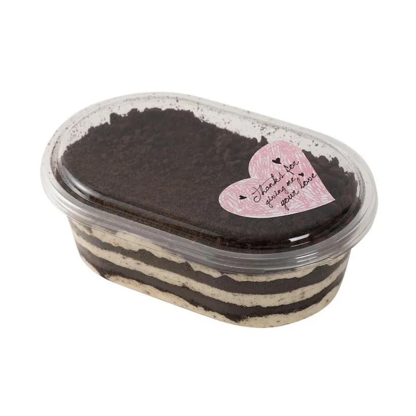 Factory Transparent Ins Clear Cake Box for Fruit Salad Mousse Milk Packaging Box