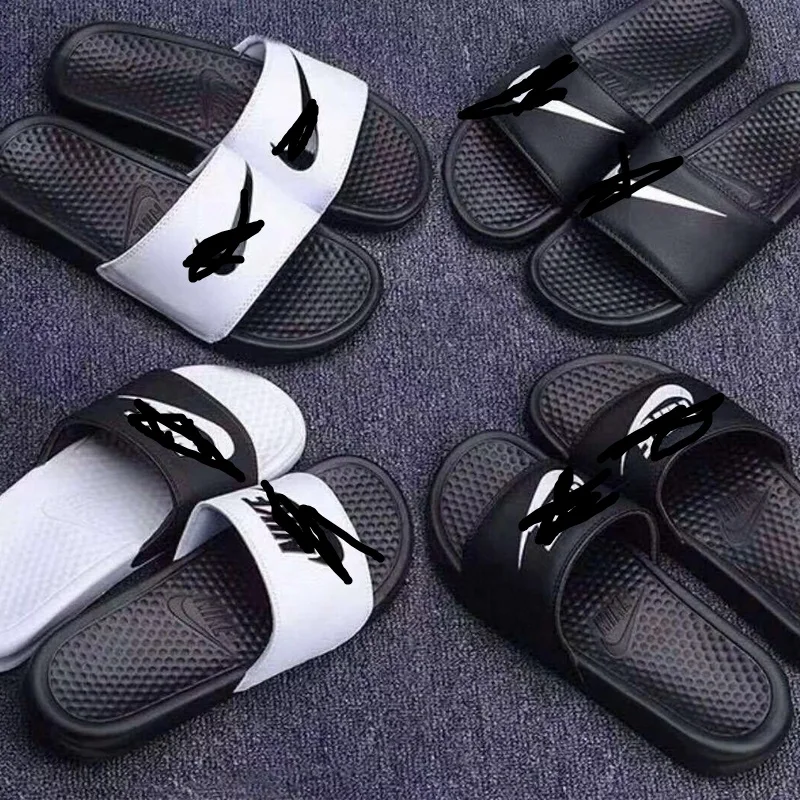 

Men's and women's slippers Ninja slippers black and white casual breathable beach sandals mandarin duck slippers