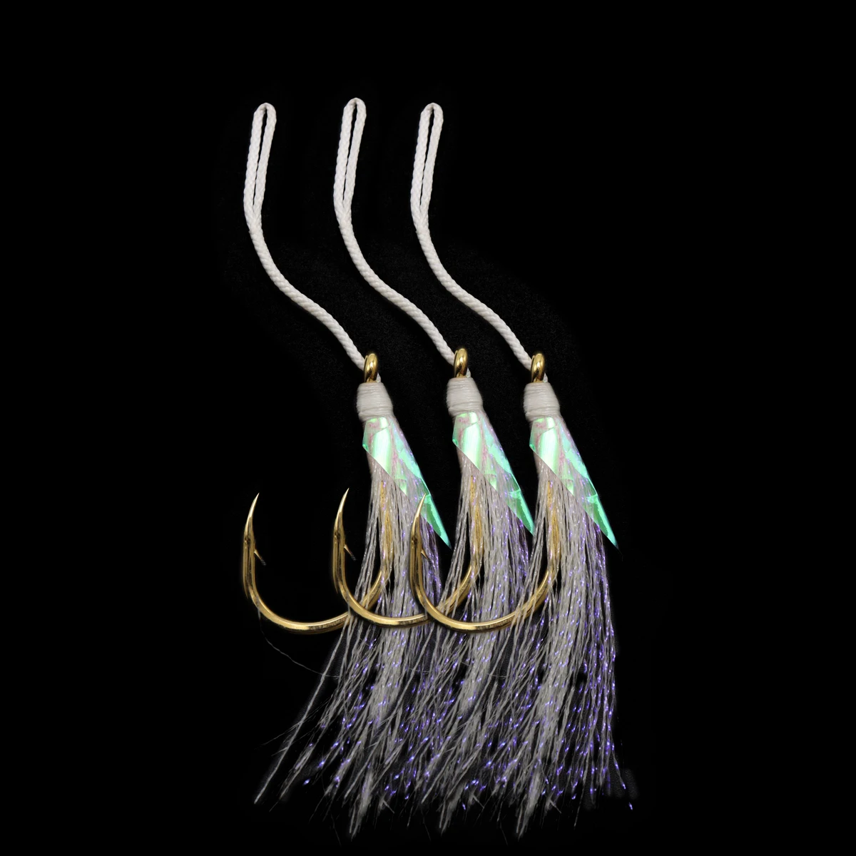 

Fishing High Quality Hook Packaging 1/0 2/0 3/0 4/0 5/0 Luminous Jigging Assist Hook Single Assist Hook