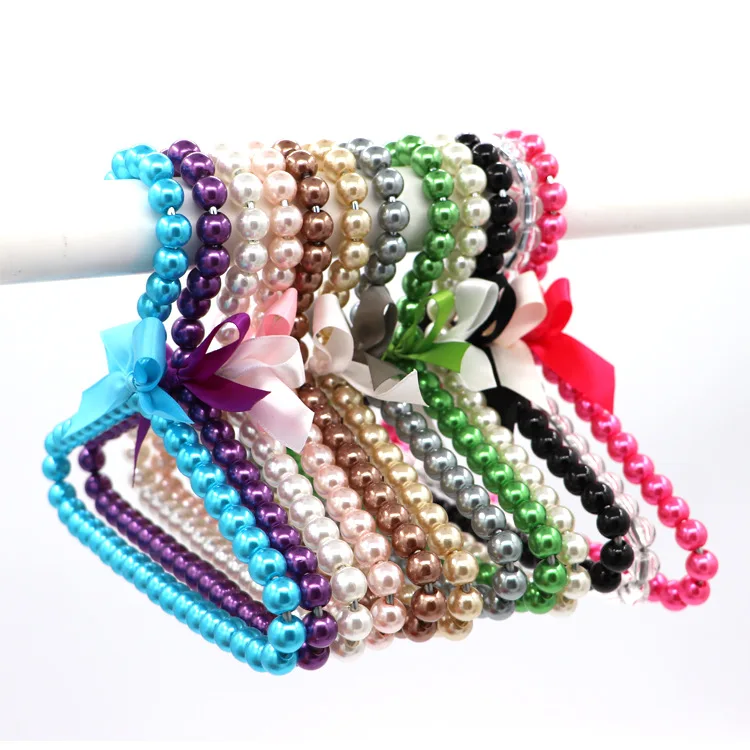 

hot style 20cm Pet Dog Cat Small Baby Kids Children Mini Clothes Pearl Hangers, Customs