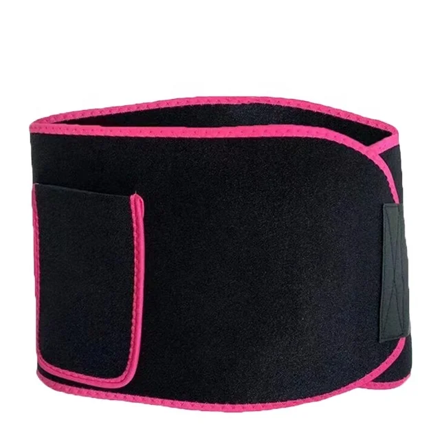 

2021 Sports Sweating Belt For Body Shaping Running Yoga Waist Protection Fitness Belt Adjustable Waist Belt, Violet/ rose red/ black /orange / blue