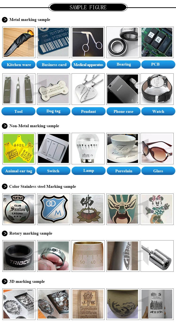 Marking Machine High Speed Small Portable 20w Metal Logo Fiber Laser Marking Machine for Sale