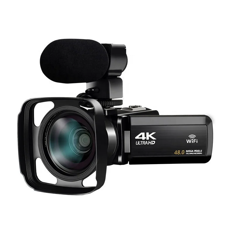 

HD 4K digital video camera with WIFI recording 16x digital zoom 3.0 inch touch screen, Black dv
