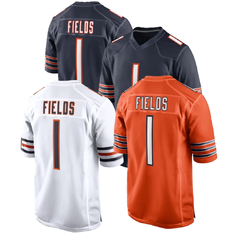 

Chicago Justin Fields 1 NF l Bear s American Football Jersey Top Quality Shirts Clothing Wear Cheap Wholesale