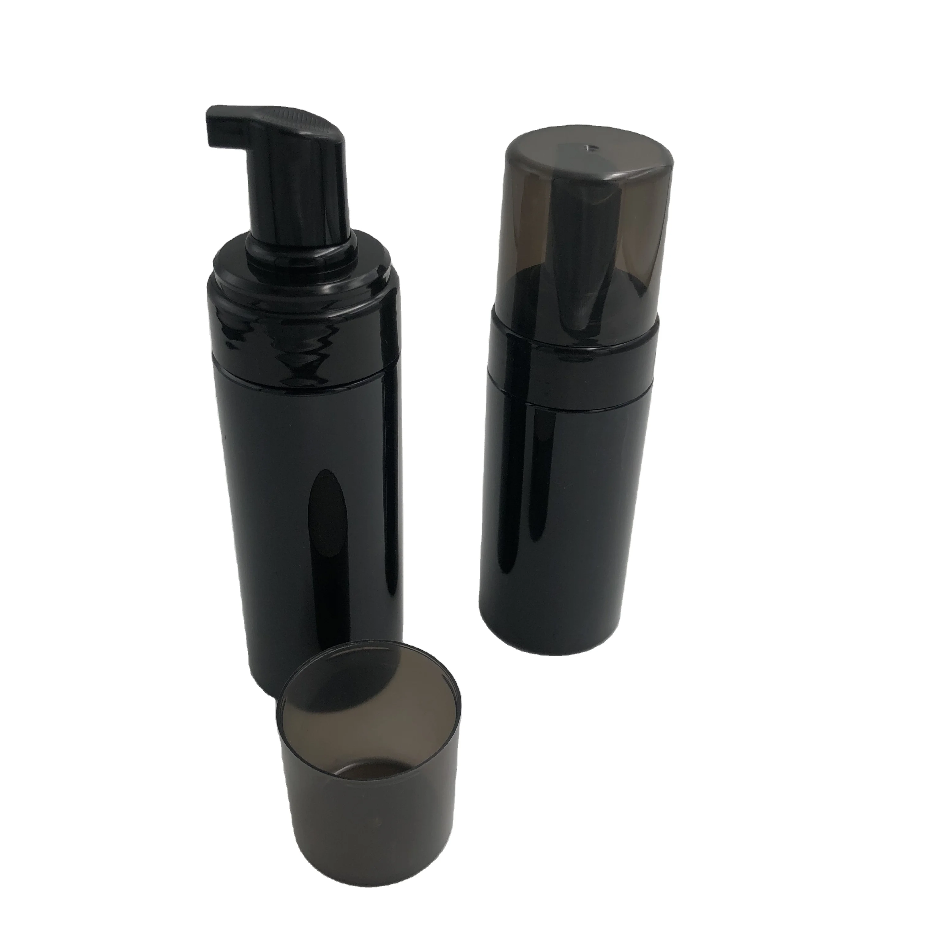 

100ml 120ml 150ml 200ml black foam bottle PET plastic mousse foam pump bottle