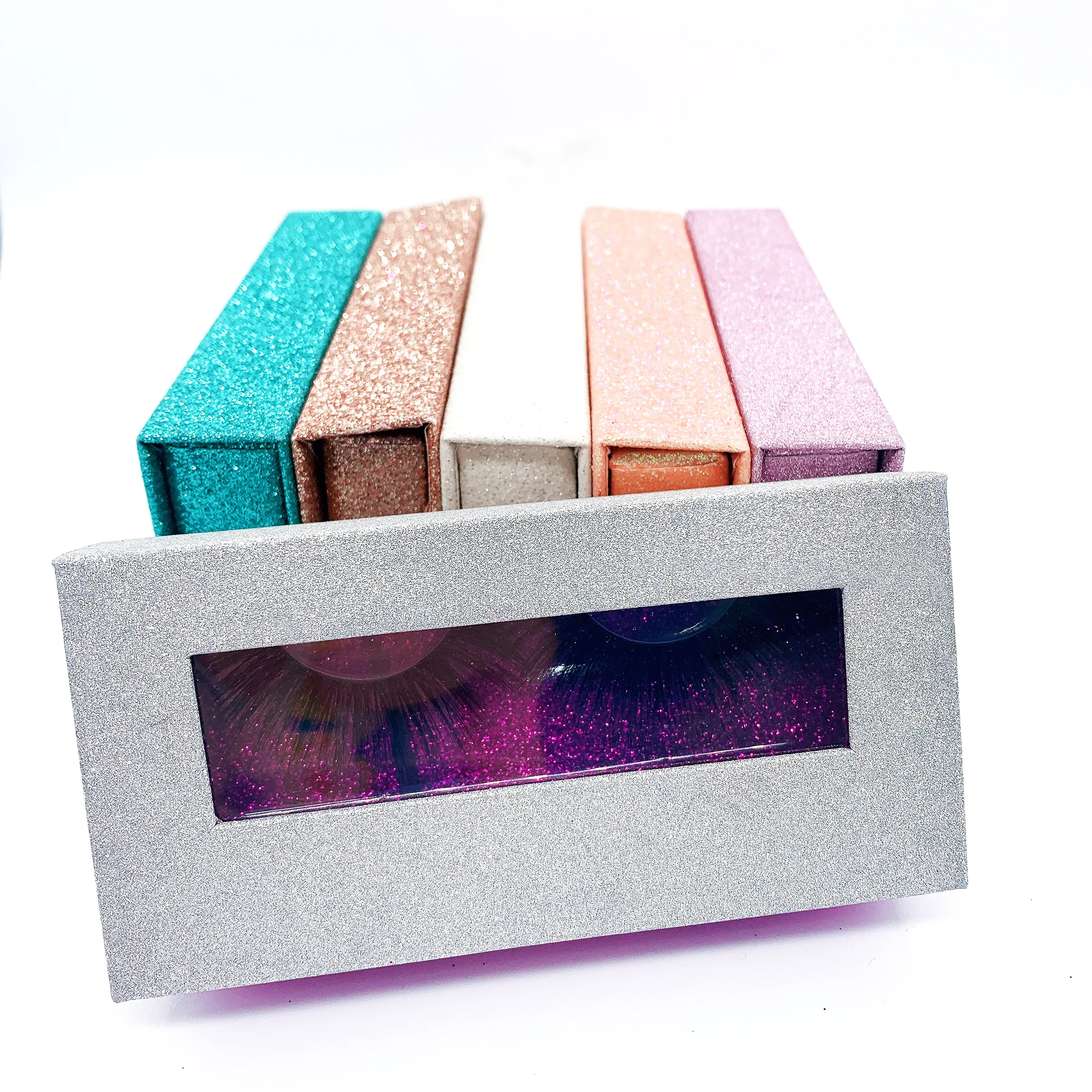 

2021 new arrivals wholesale natural 25mm mink eyelash vendor, Black color