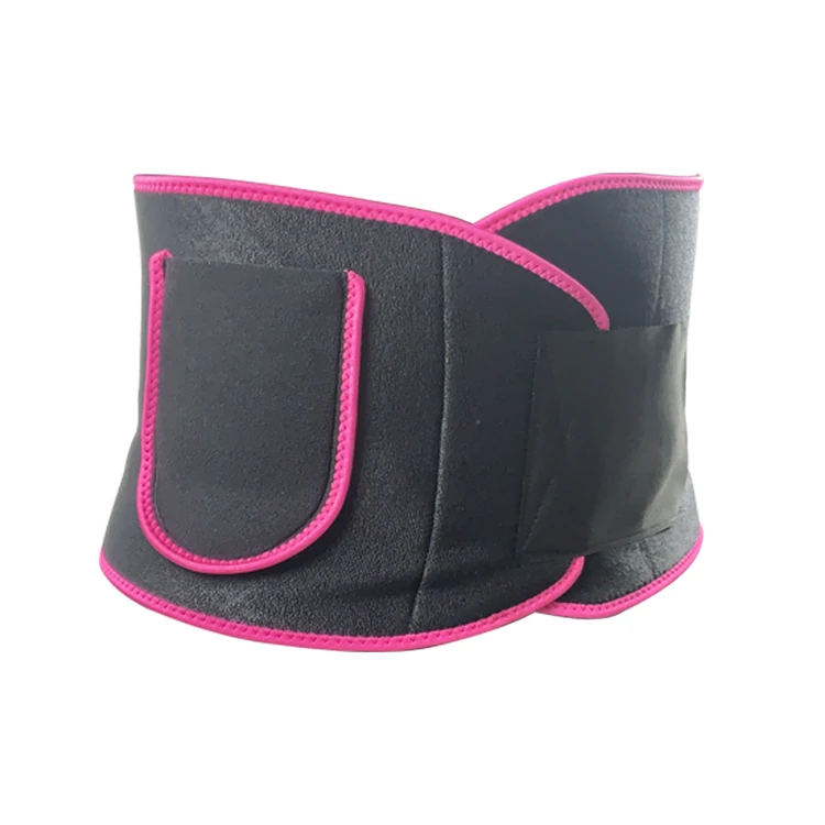 

Neoprene waist trimmer slimming belt, sweaty abdomen sports fitness belt, Rose red