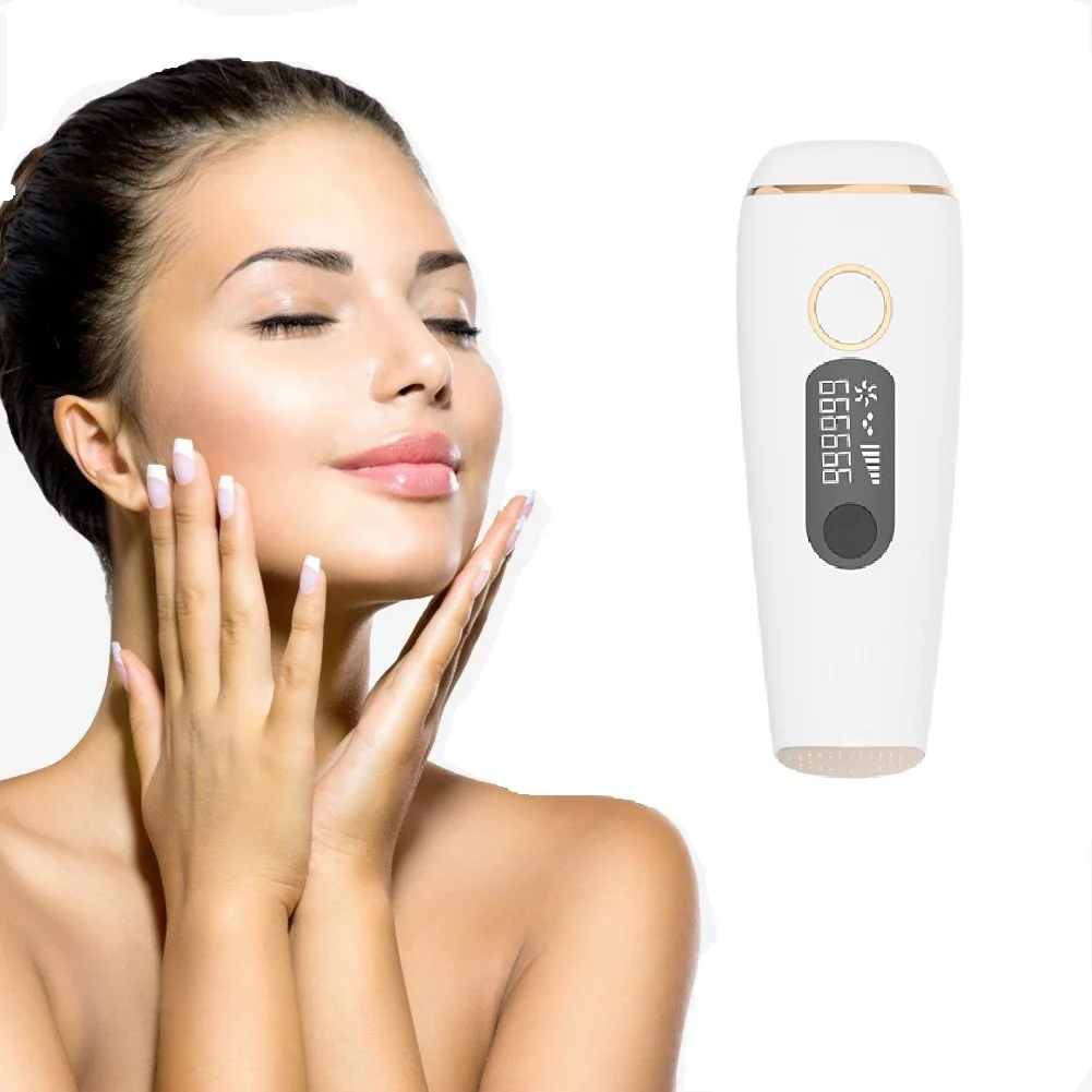 

Hot sales handset remover permanent ipl laser facial hair removal device at home for home use bikini underarms