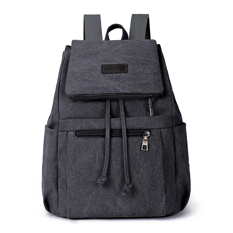 

Premium OEM Twinkle Retro Canvas Travel Backpack Student Schoolbag Casual Bucket Bag