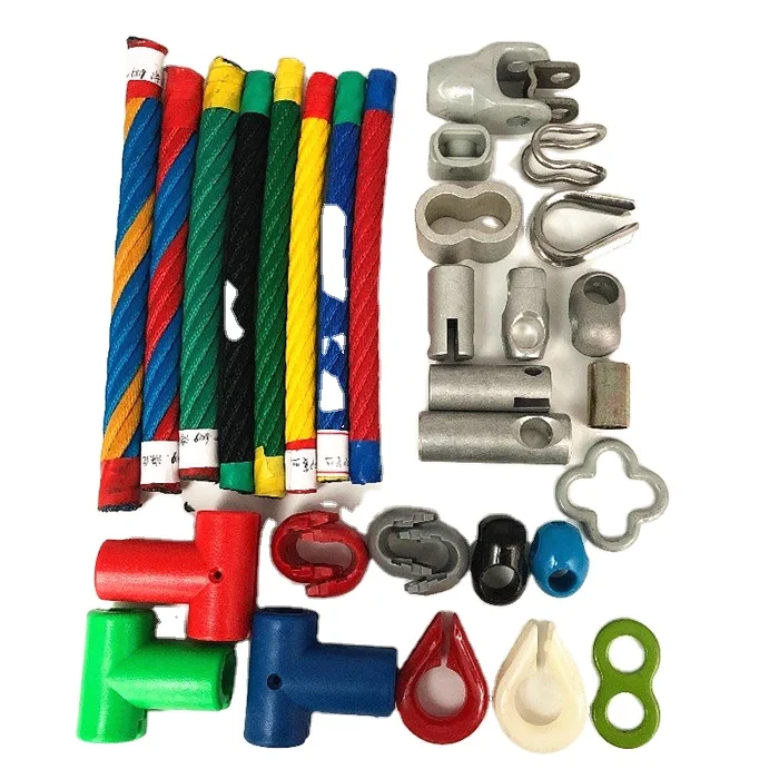 

16mm Playground Combination Rope With Various Connector/Accessoires