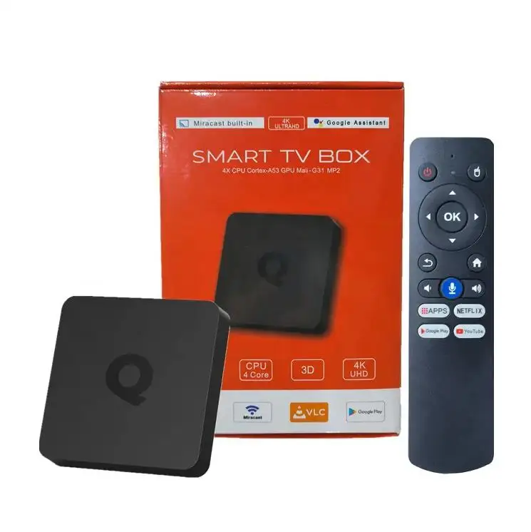 

Q1 Smart Android TV box H313 Shenzhen Factory price set top box Android 10 TV box video software preassemble