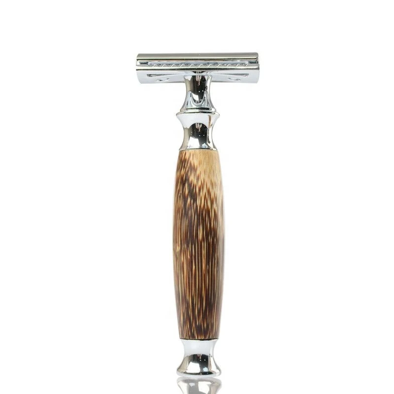 

BIGROC Big Handle Long Handl Bamboo Razor Biodegradable Bamboo Handle Wooden Safety Razor