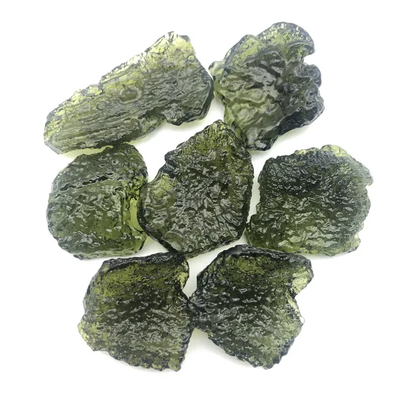 

Hot sale reiki gemstone synthetic moldavite piece meteorite glass for pendant