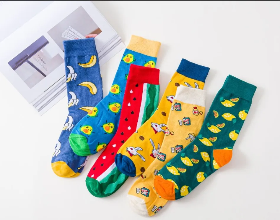 

UP GRADE Wholesale colorful socks Good Quality Hot Sale unisex cartoon Happy Sock, Picture