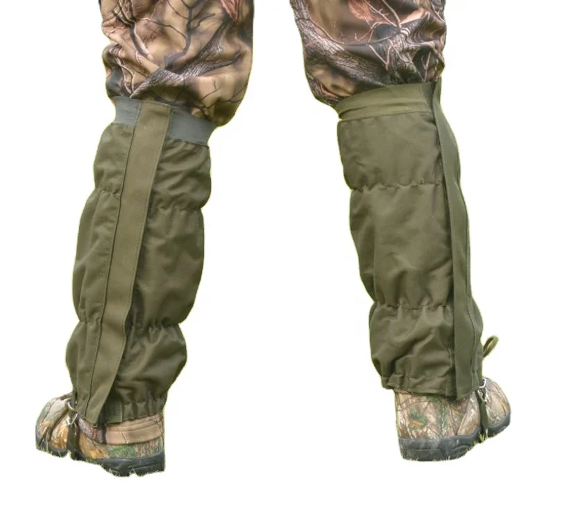 

Outdoor Tactical Hunting Knee Pads Camouflage Hunting Gaiters Waterproof Jungle Protect Gaiter, Green or camouflage color