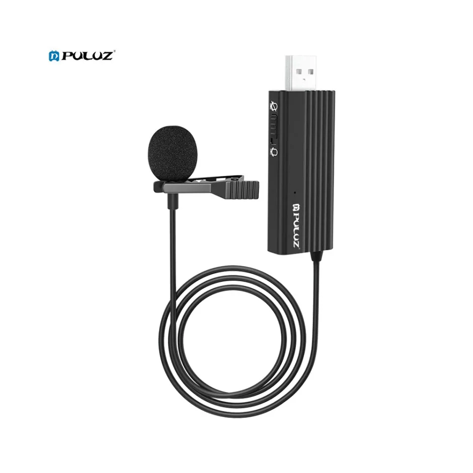 

Factory Sell USB Clip-on Lavalier Microphone Wired Lapel Mic Recording Silent Condenser Microphone