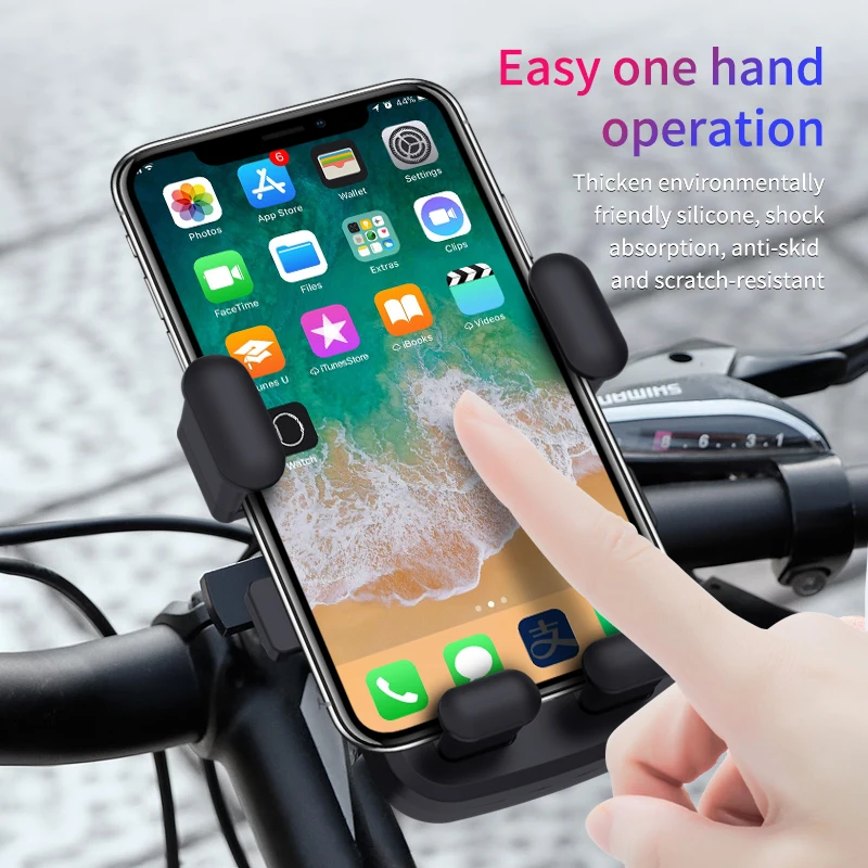 

360 Rotation Shockproof bicycle phone holder universal motorcycle handlebar bike phone mount