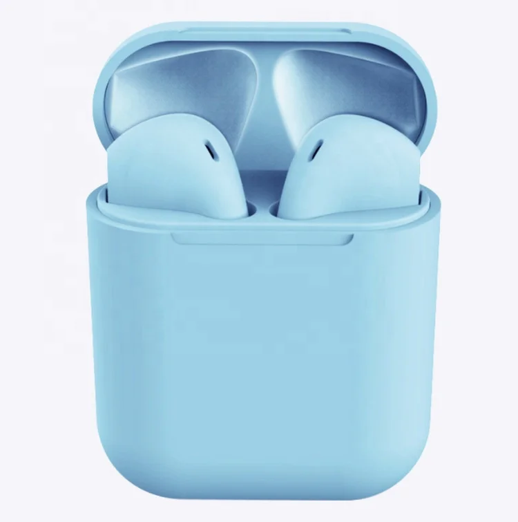 

2022 Amazon best macarons colors wireless earbuds true wireless stereo blue tooth headphone Earphone i12 with charging box