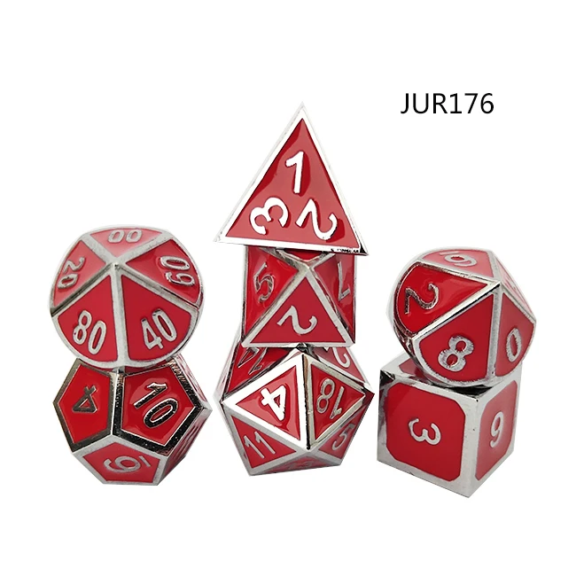 
Zinc alloy promotion gift sets custom 20 sided dice printed with colors manufacturer direct for sale 