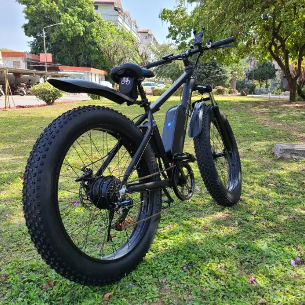 

whole sale 26 Inch 48V 250-1500W Cheap Fat Tire Electric Bike / Full Suspension Electric Mountain Ebike Snow bicycle