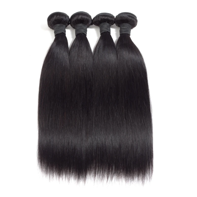 China wholesale extensions brazilian hair double drawn virgin hair peruvian hair bundles with closure