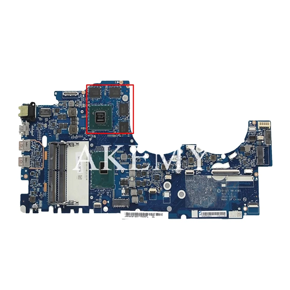 

For LENOVO IdeaPad Y700-15ISK Laptop Mainboard DDR4 W/ I5-6300HQ i7-6700HQ CPU GT940M GTX950M GPU NM-A541 Motherboard