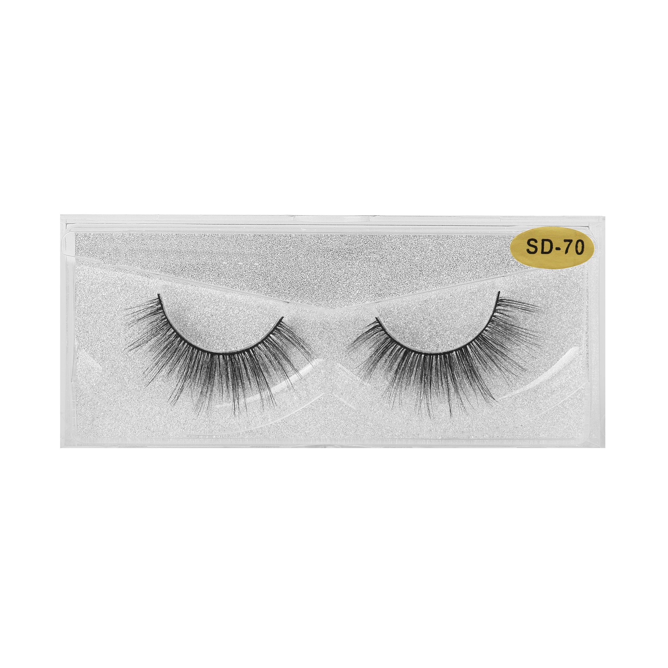 

New Arrivals Lashes wholesale Vendor Eye lash Beauty 3d Sustainable Strip Faux Mink Eyelashes