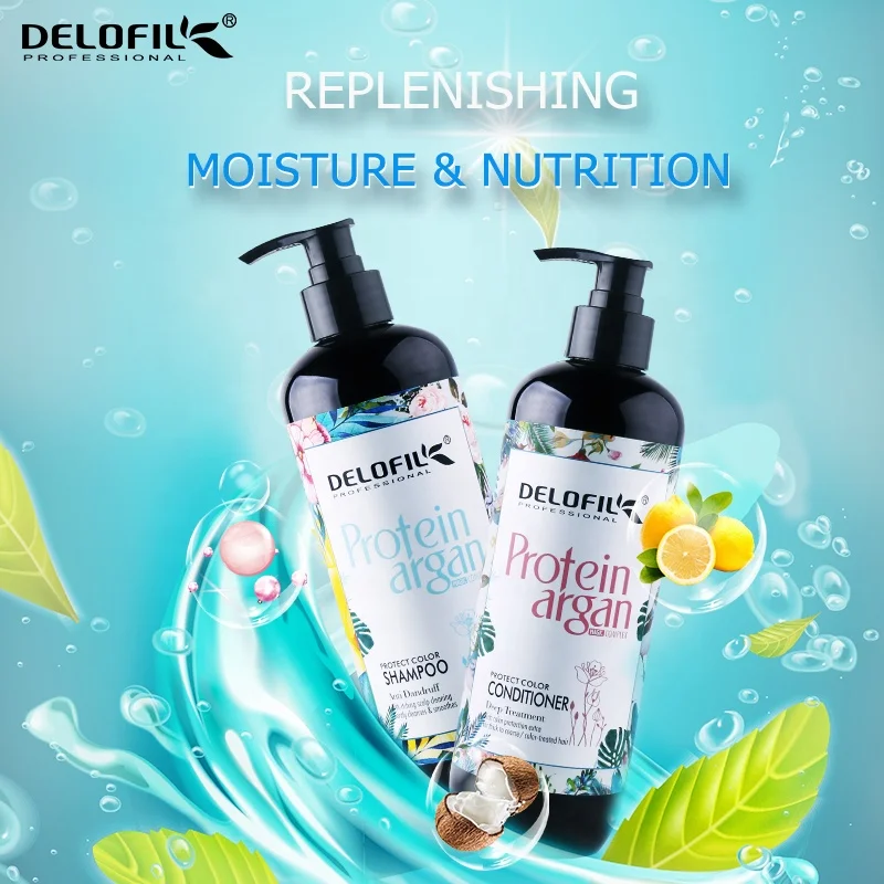 
Delofil private label free sample dandrfuff control prevent hair loss shampoo and conditioner 
