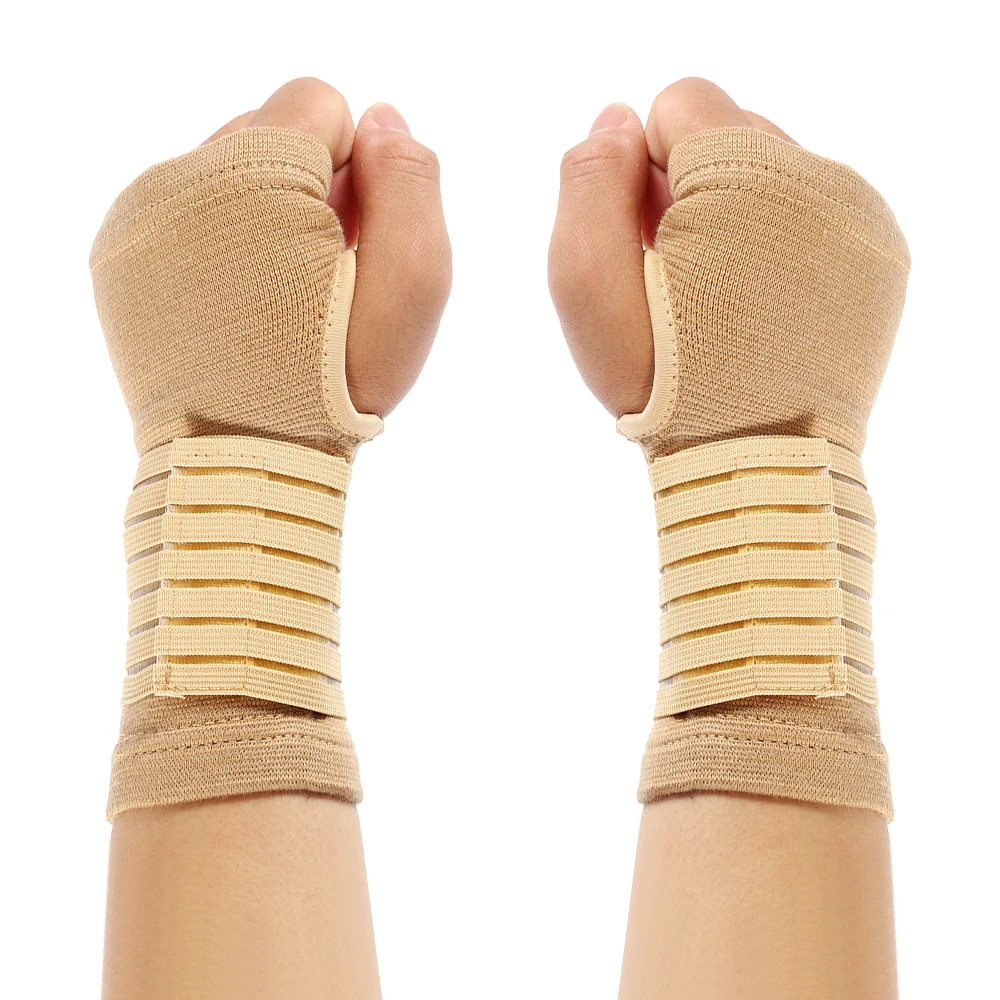 

Awesome 2PC Wrist Bandage Support Sportswear Arthritis Band Training Fitness Wrist Guard Hand Brace, Red