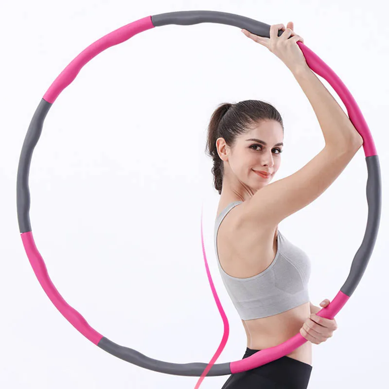 

Colorful Body Slimming Exercise Hula Ring Detachable Fitness Hula Hoops, 7 colors totally
