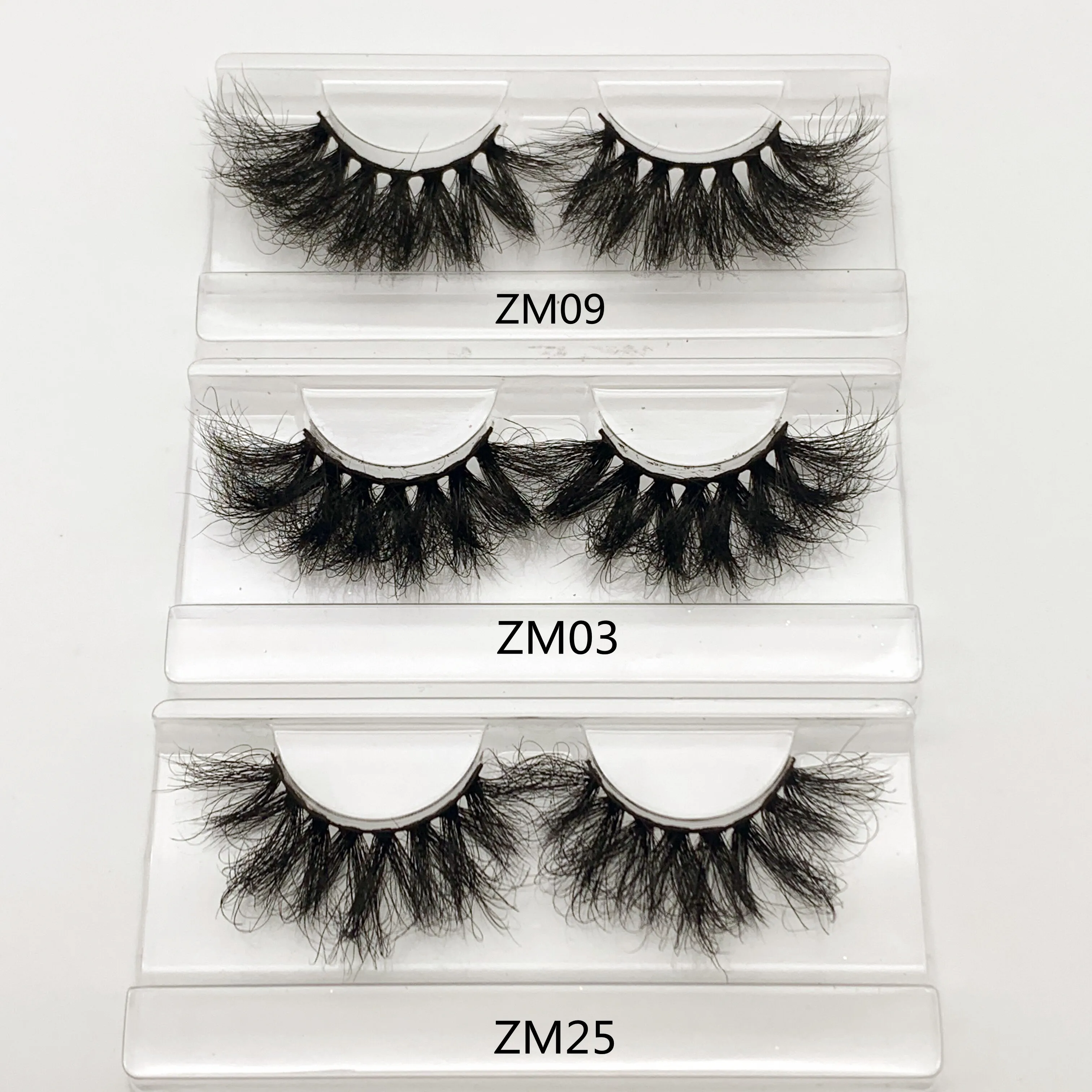 

Super Curly Fluffy Minks Individual Eyelashes Private Label Eyelashes Custom Packaging 3D 5D Mink Lashes Wholesale Vendor, Black