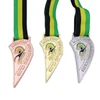 Custom Military Medal Ribbons With Zinc Alloy , Metal Trophies Made In China