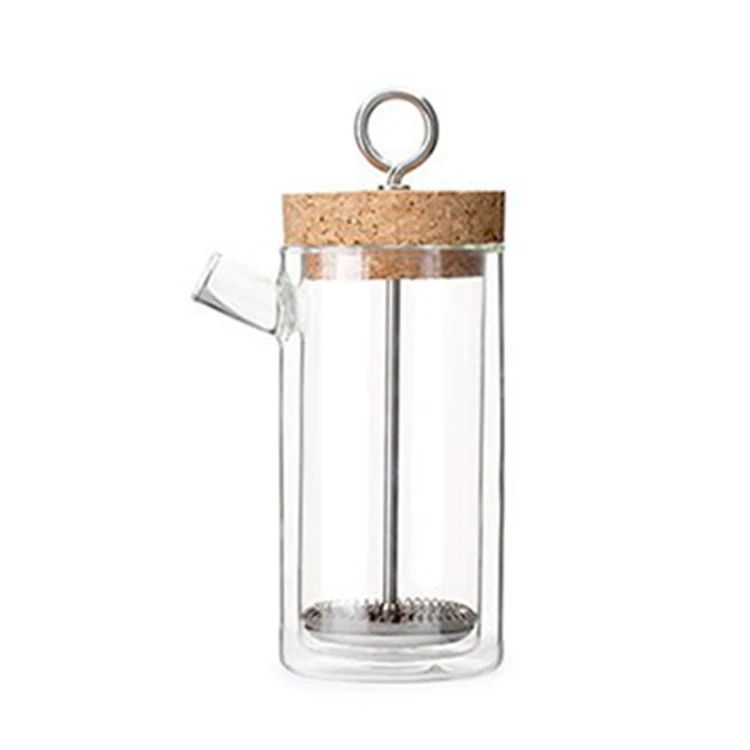 

Customized Wholesale Heat Resistant Pyrex Borosilicate Double Walled Glass French Press Coffee Maker, Clear