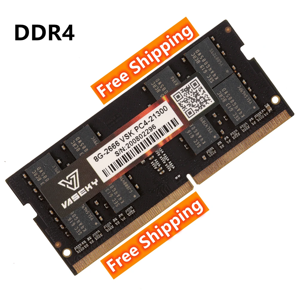 

Free Shipping 4GB 8GB 16GB 32GB DDR4 Memoria Ram 2133 2400 2666 3200 Mhz 32 GB Notebook Laptop Memory DDR 4