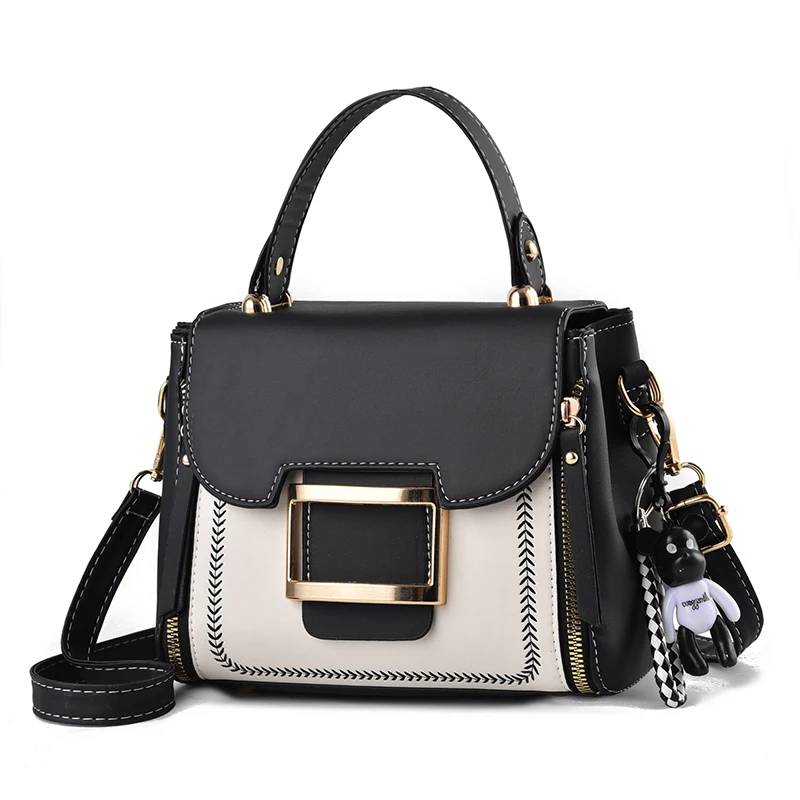 

trending brand leather 2022 new shoulder bags PU cross body bag women bags messenger Fashion Splice handbags