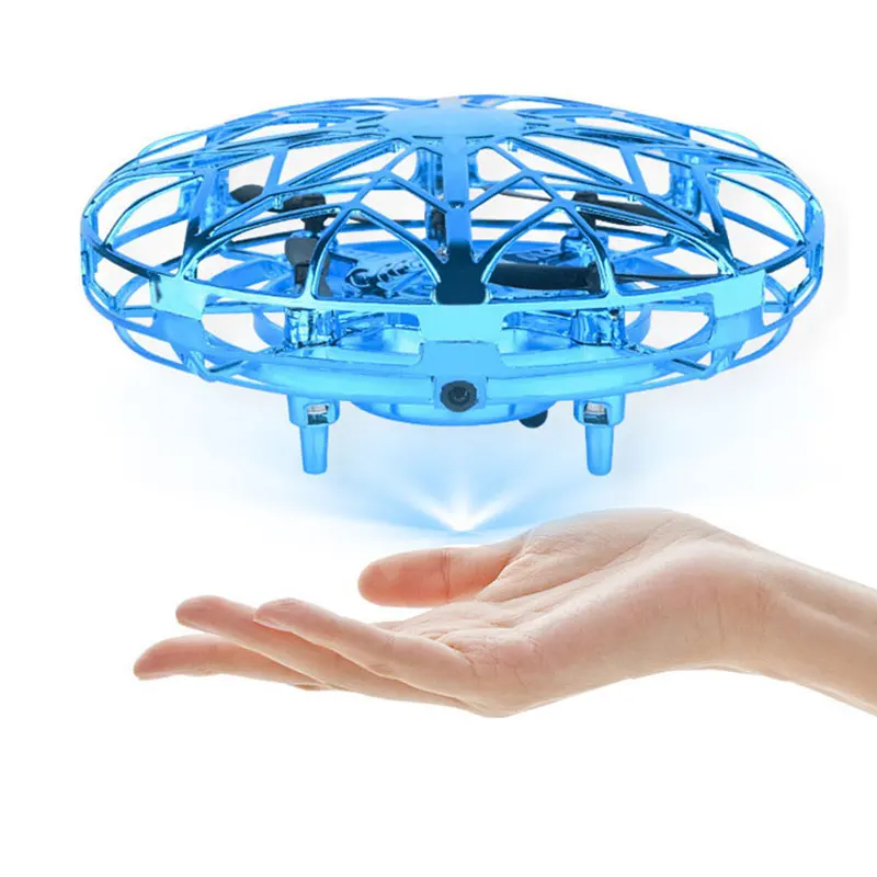 

Kids Flying Ball Aircraft Toy, 2021 New Hand Control Drone Toy, Child With Led Light Drone Toy/, Gold, blue, red
