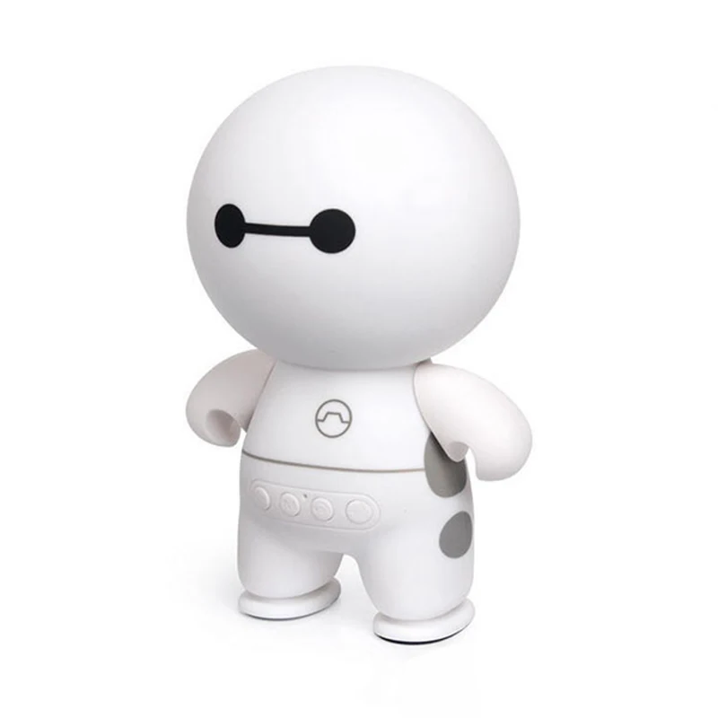 

Mini Cute Wireless Speaker audio Cartoon Baymax Smart Handfree loudspeaker with Microphone TF card Speaker