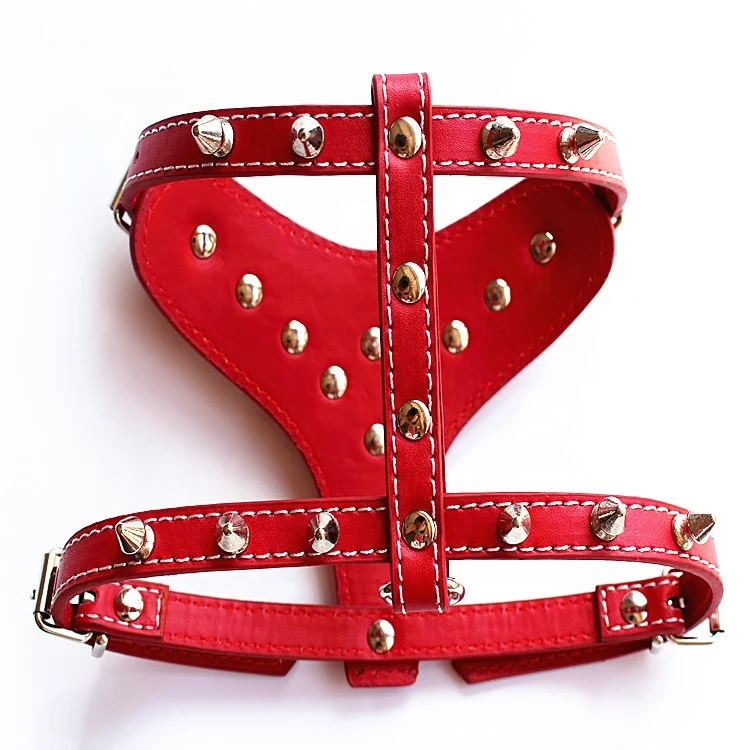 

Rivet Dog Harness Reflective Breathable Adjustable Neck Dog Harness Lead Vest Dog Harness Mesh