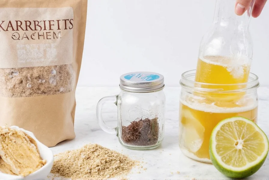 Mason Jars with Spices and Salt Brine
