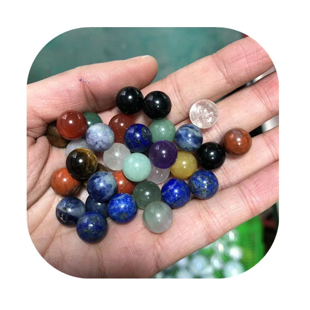 

New arrivals 10mm chakra healing crystals spheres natural mini colorful mixed quartz crystal ball for sale