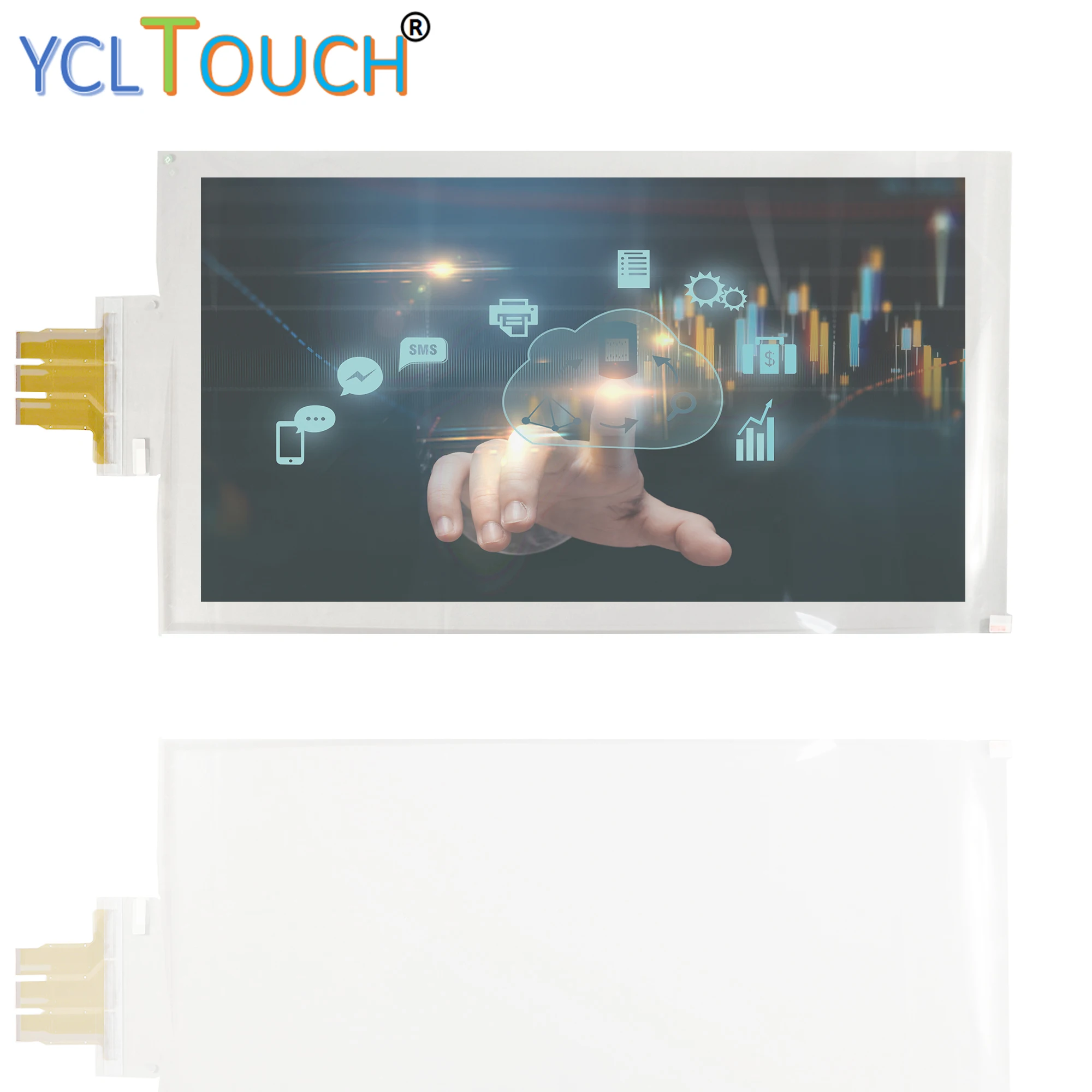 

49 inch flexible interactive multi touch screen foil with USB