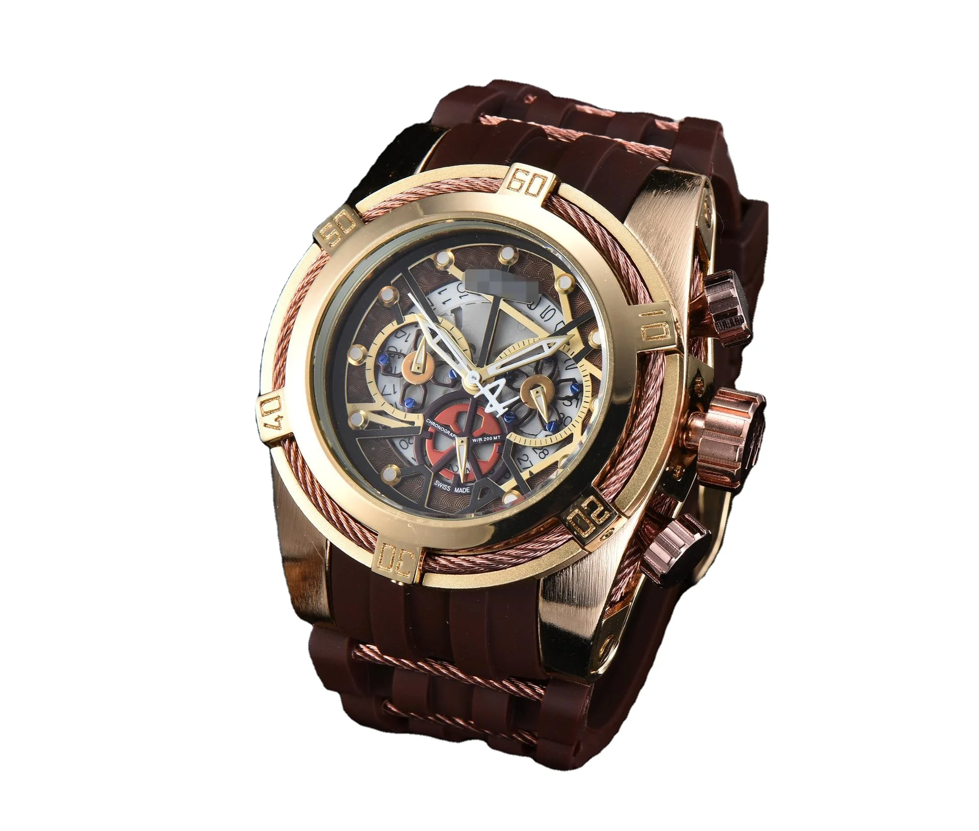 

YFT3 New six-pin quartz second running men's casual watch business brand watch luxury, 3colors