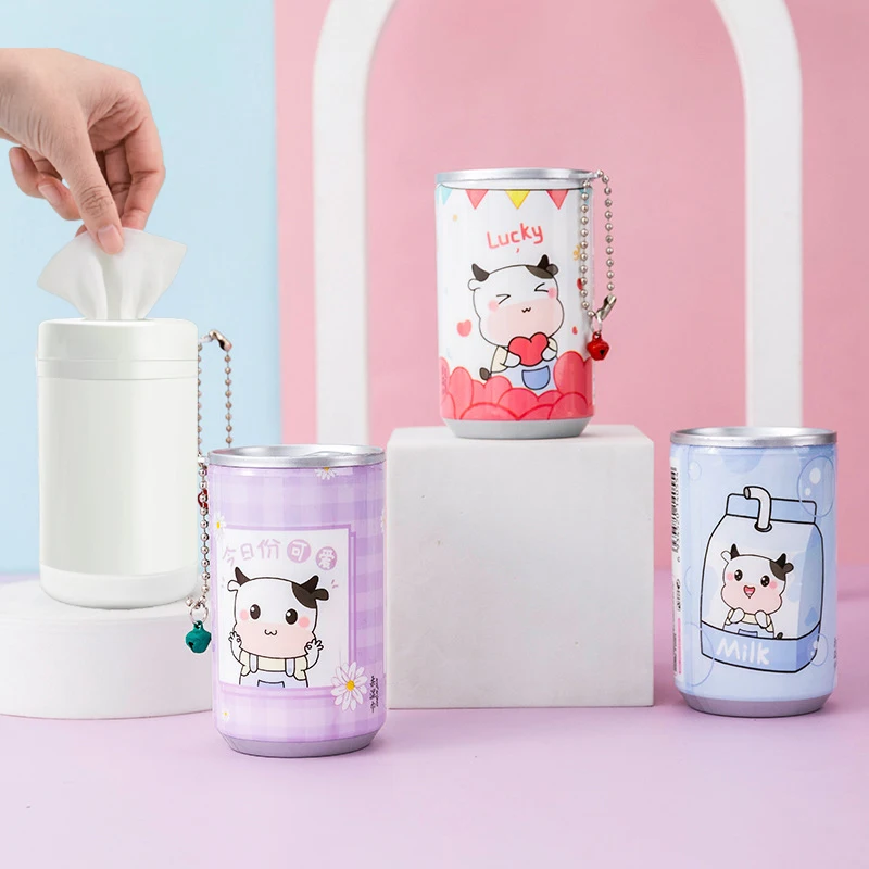 

30pcs manufacturer pocket lovely non woven cute can wet tissue