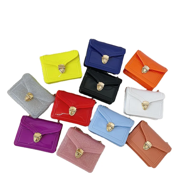 

Wholesale Summer new PVC jelly wallet mini Fashion cute bag Luxury shoulder messenger bag for women, Customizable