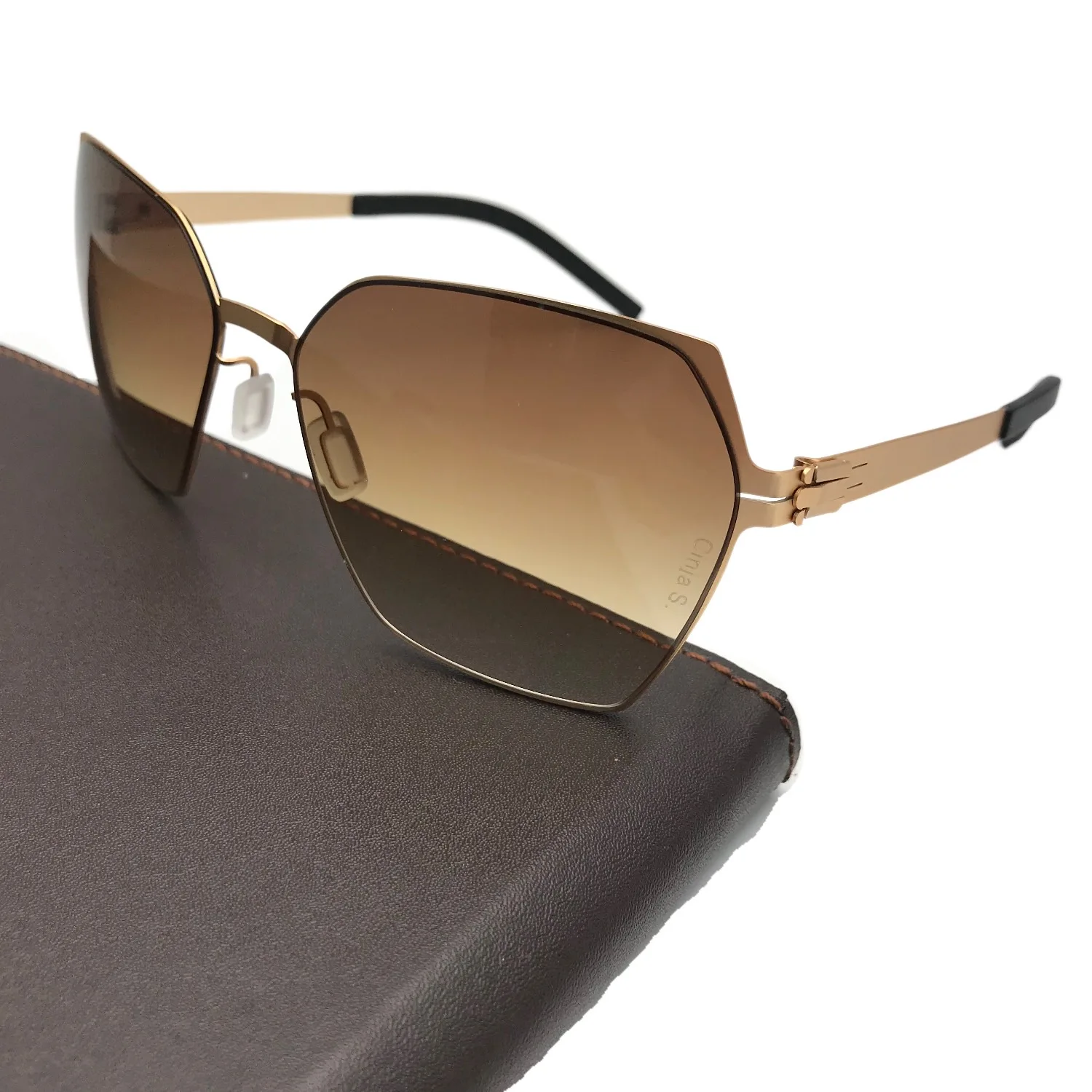 

Customized high quality sunglasses best selling internet fashion metal sunglasses multilateral irregular Sunglasses