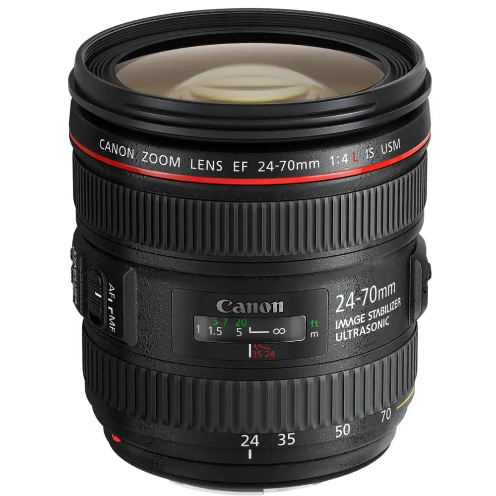 

CANON EF 24-70mm F4L IS USM Lens (White box), Black