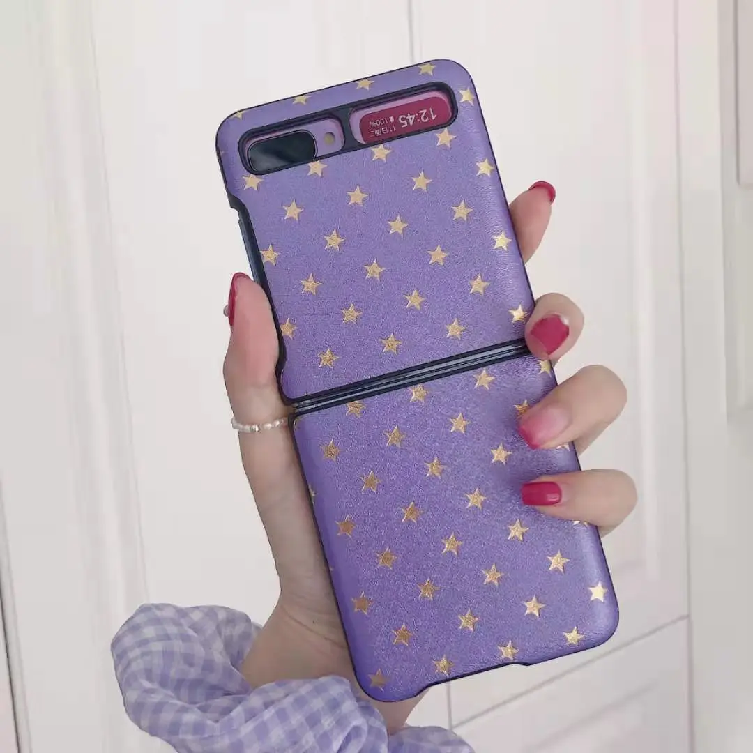 

Custom Luxury Blank Designer PU Leather Flip Mobile Cell Phone Case For Samsung Galaxy Z Flip Fold 3